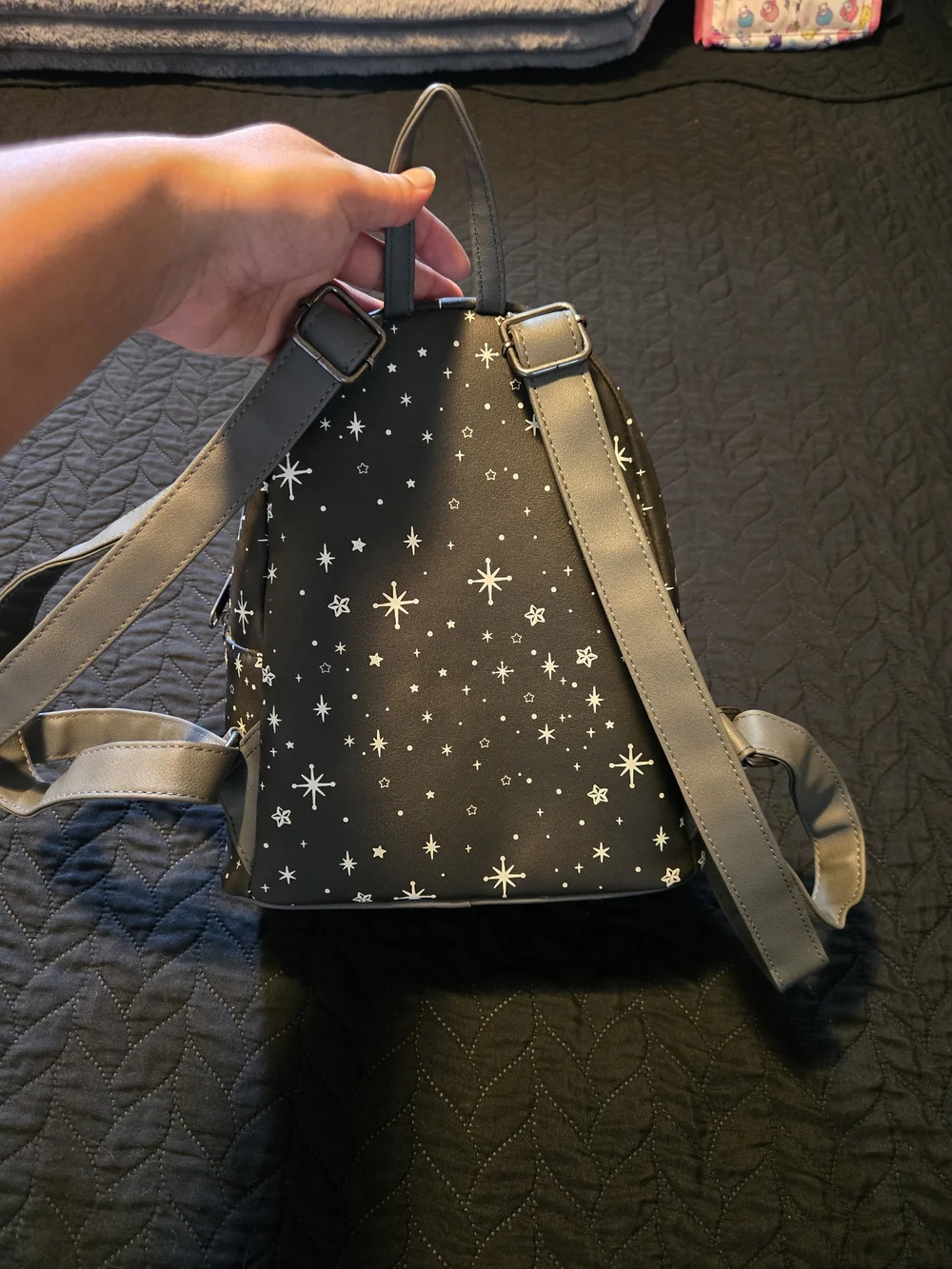 Loungefly Kuromi Crystal Ball Glow-In-The-Dark Mini Backpack & Makeup Bag